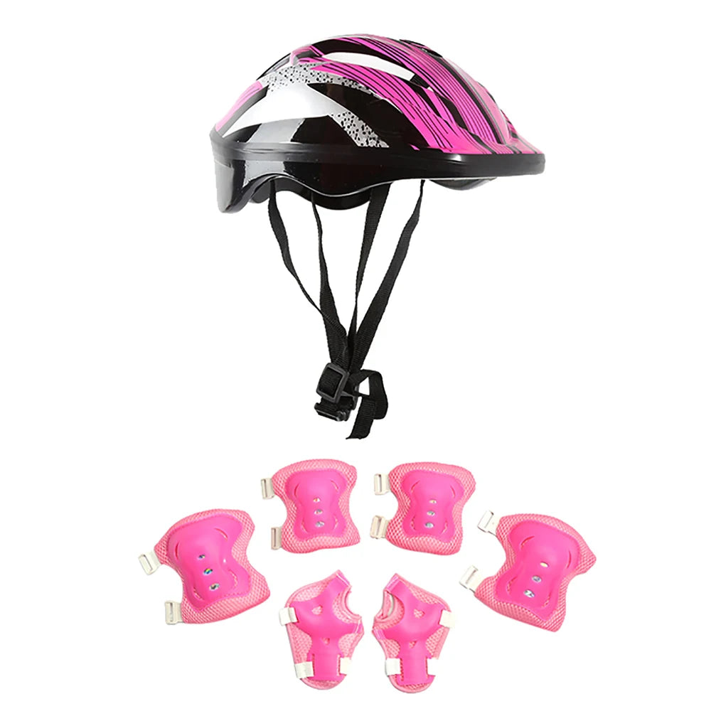Kids Bike Helmet Knee Elbow Wrist Pads,Toddler Helmet with Protective Gear Set,for Bicycle Cycling Skateboard Scooter Skating