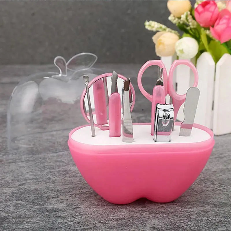 8pcs Apple Shape Nail Manicure Set Pedicure Tools Reseller