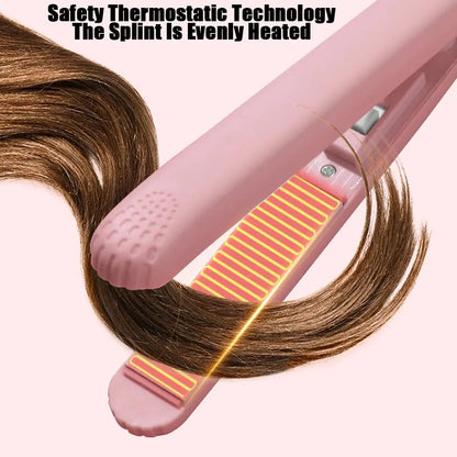 Pink Ceramic Flat Iron Hair Straightener For Smooth Reseller