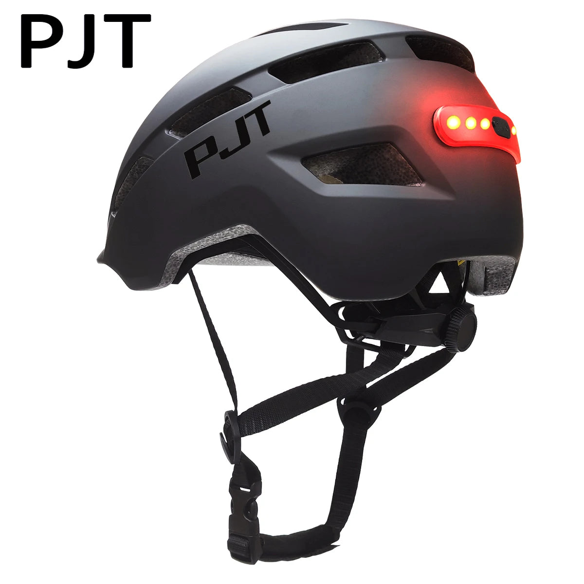PJT New Cycling Helmet In-Mold Mountain Road USB Rechargeable Taillight Bicycle Bike Helmets Sports Safe Hat MTB Cycling Helmet