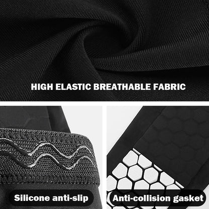 1Pcs Football Shin Guard Socks Sleeves with Foam Calf Compression Sleeve Honeycomb Pads Sports Legging & Soccer Equipment