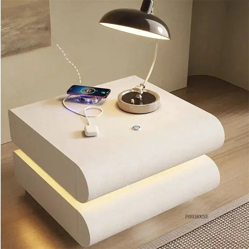 Smart Bedside Table Creative Bedroom Three Drawer Reseller