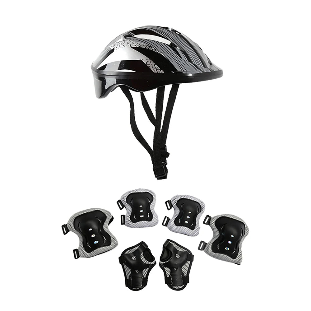 Kids Bike Helmet Knee Elbow Wrist Pads,Toddler Helmet with Protective Gear Set,for Bicycle Cycling Skateboard Scooter Skating