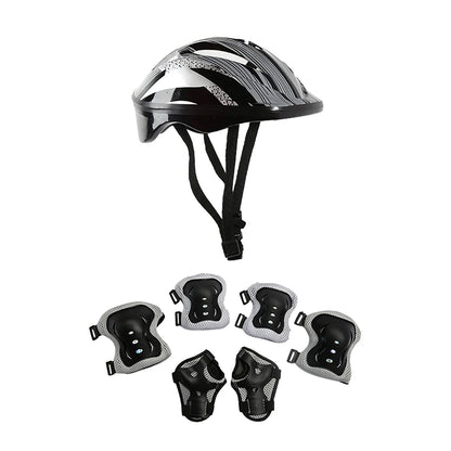 Kids Bike Helmet Knee Elbow Wrist Pads,Toddler Helmet with Protective Gear Set,for Bicycle Cycling Skateboard Scooter Skating