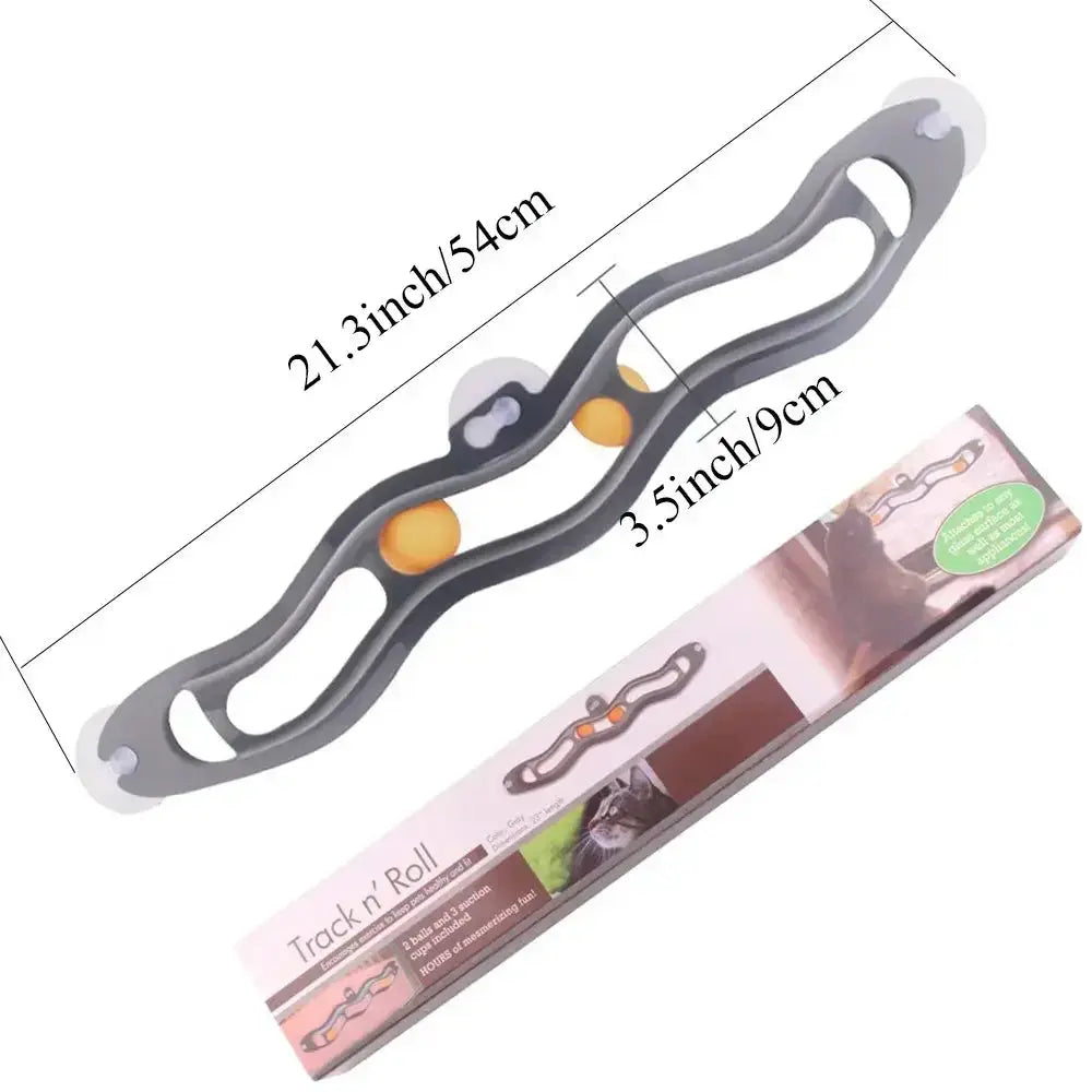 Plastic Sucker Cat Toy Track Ball Pet Accessories Reseller