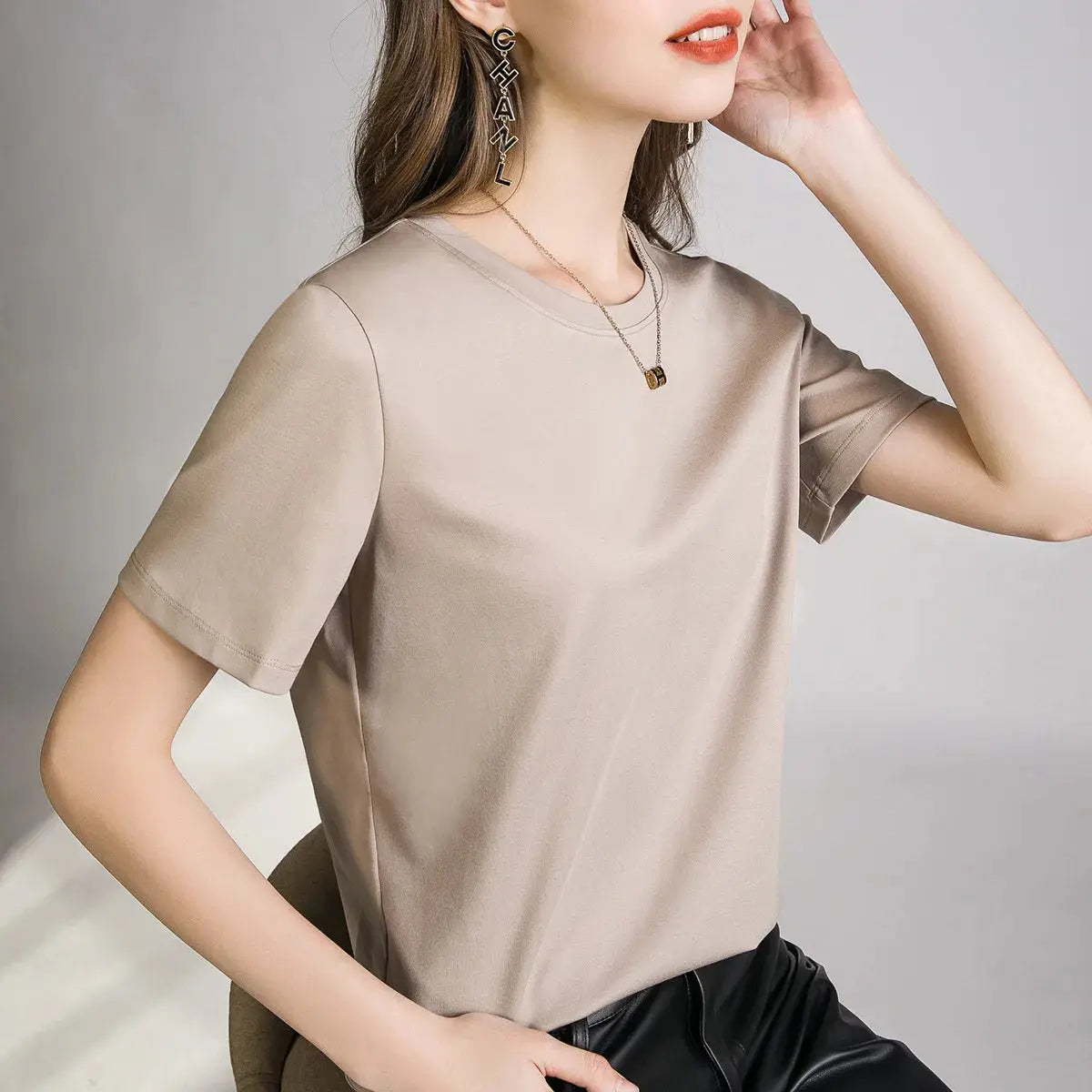 80 Pieces Liquid Ammonia Silk Cotton White Short Reseller