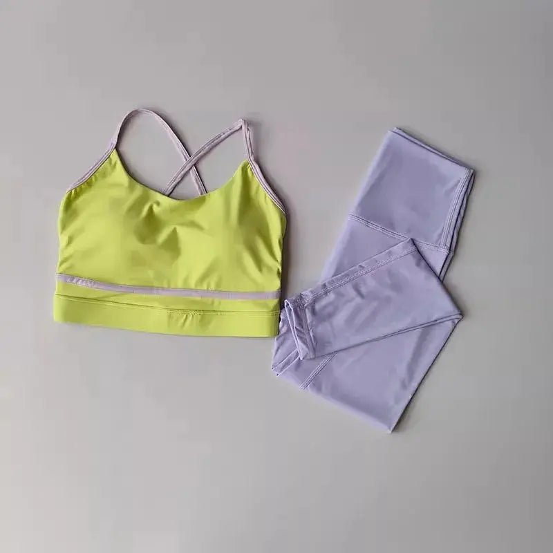 Women's Yoga Set Workout Set 2 Piece High Waist Reseller