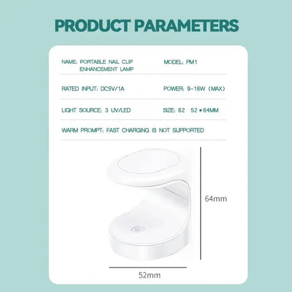 NAILPOP Small Nail Lamp Dryer UV LED USB Lamp Reseller