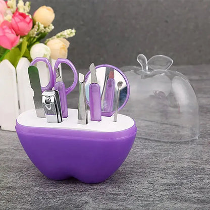 8pcs Apple Shape Nail Manicure Set Pedicure Tools Reseller