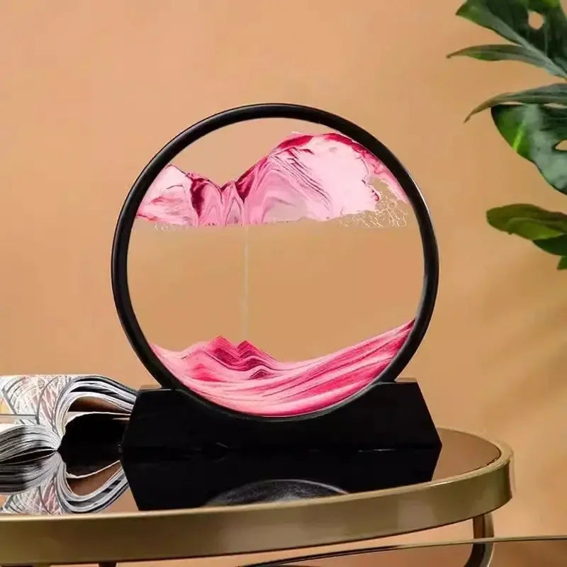 3D Moving Sand Art Picture Round Glass Deep Sea Reseller