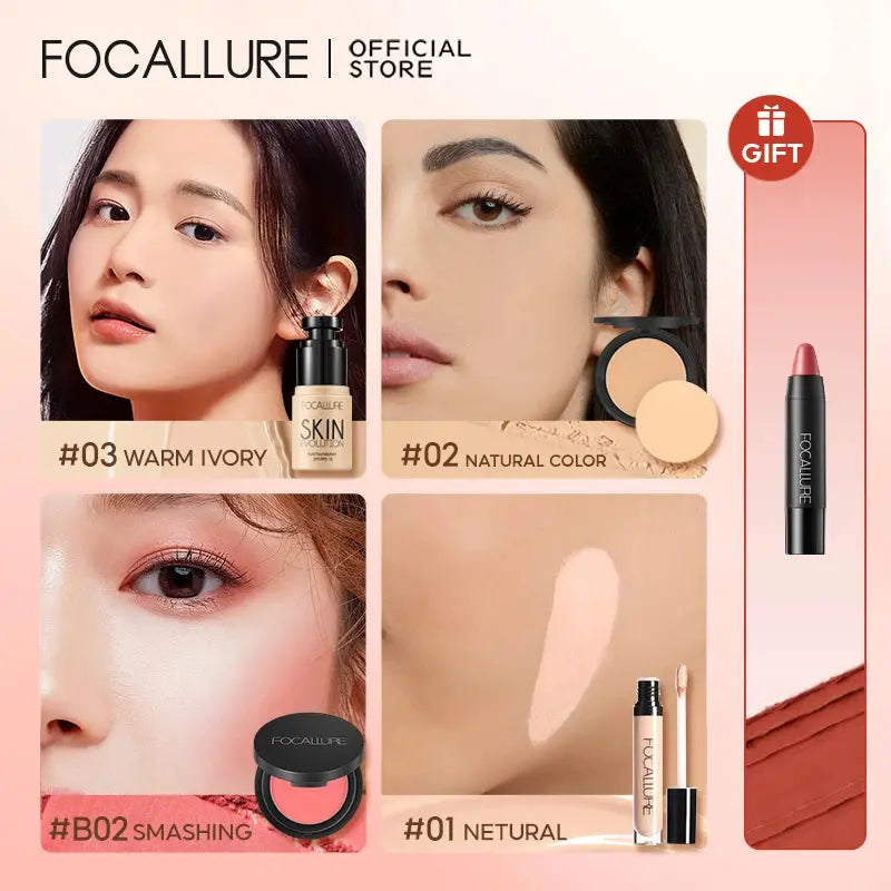 FOCALLURE 4 Pcs Makeup Set Primer Liquid Reseller