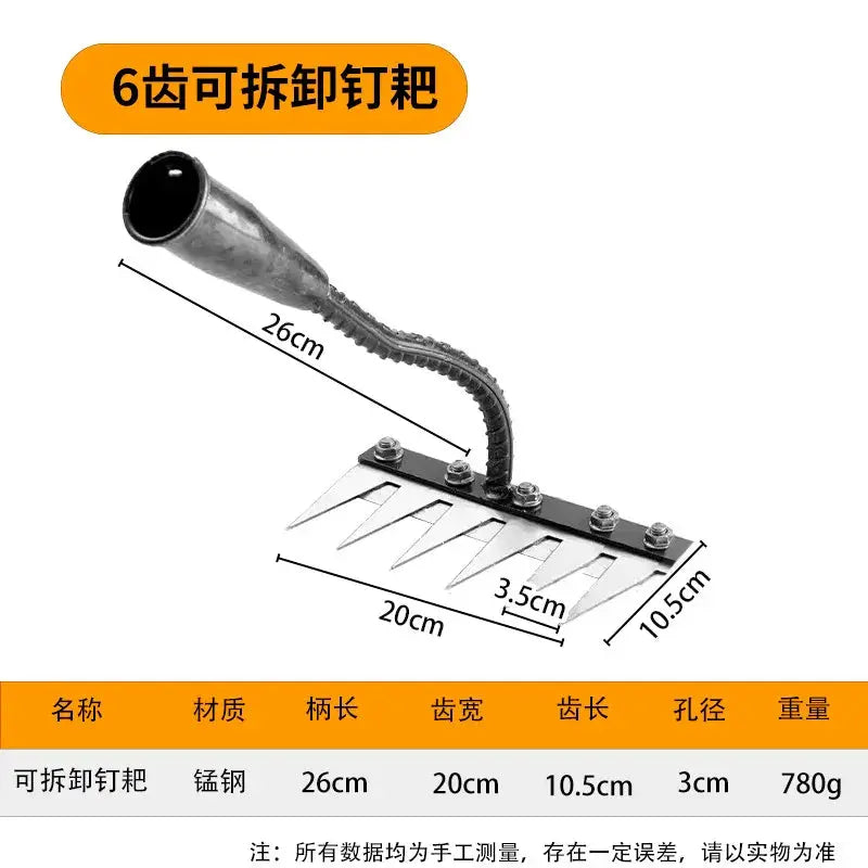 5/6/7/8 Teeth Carbon Steel Garden Hand Rake Farm Reseller