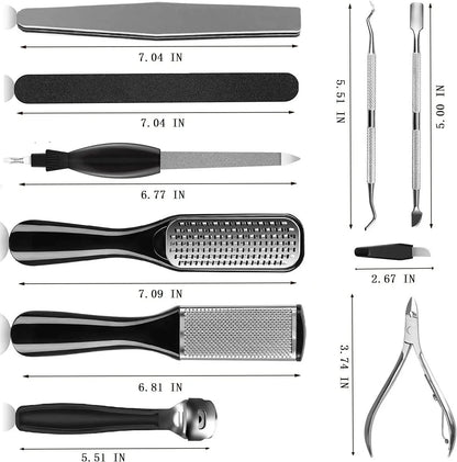 8/10/23PCS Pedicure Foot File Professional Rasp Heel Grater Hard Dead Skin Callus Remover Pedicure Foot Care Tools household