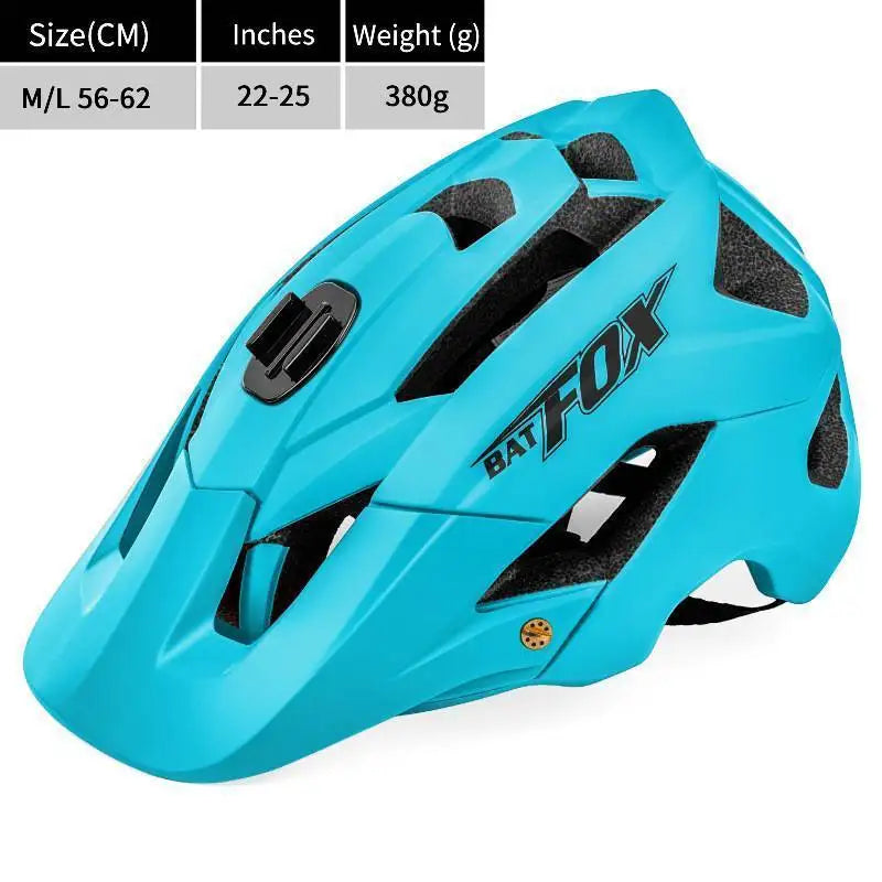 BATFOX Bike Helmet Overall Molded Mountain Road Helmet Ultralight Men Bicycle Cycling Equipment DH AM Casco Ciclismo Bicicleta