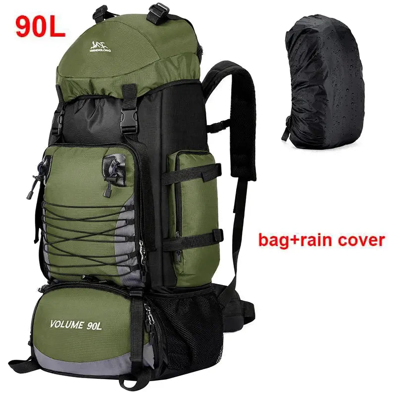 Large 90L Travel Bag Camping Backpack Hiking Army Reseller