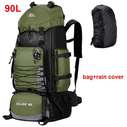 Large 90L Travel Bag Camping Backpack Hiking Army Reseller