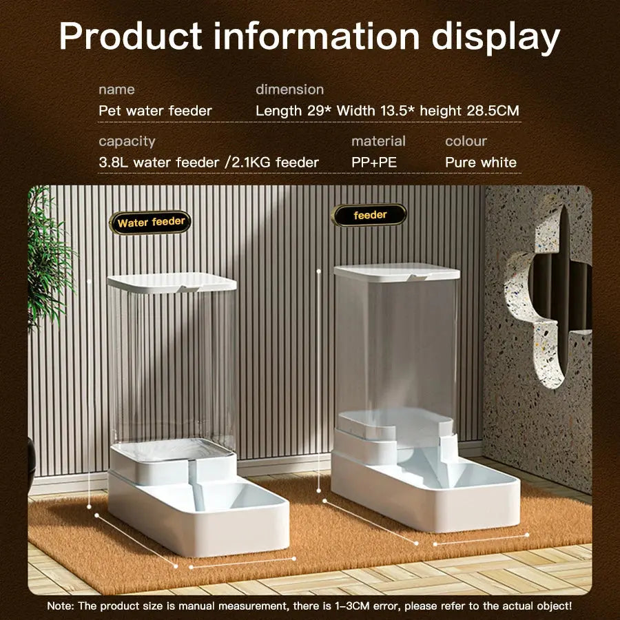 Automatic Cat Feeder & Water Dispenser  Food Storage Reseller