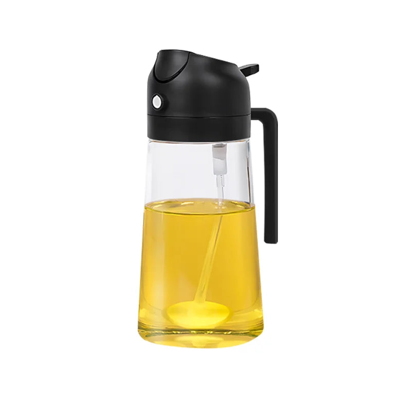 New 500ml Plastic Spray Oil Sprayer Bottle Atomized Fat Loss Spray Oil Artifact Oil Spray Bottle BBQ Cooking Kitchen Tool