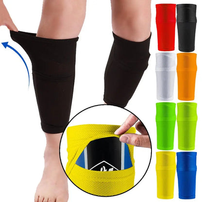 Football Shin Pads Socks Guard Sleeves for Kids Boys Men Shinpads Protector