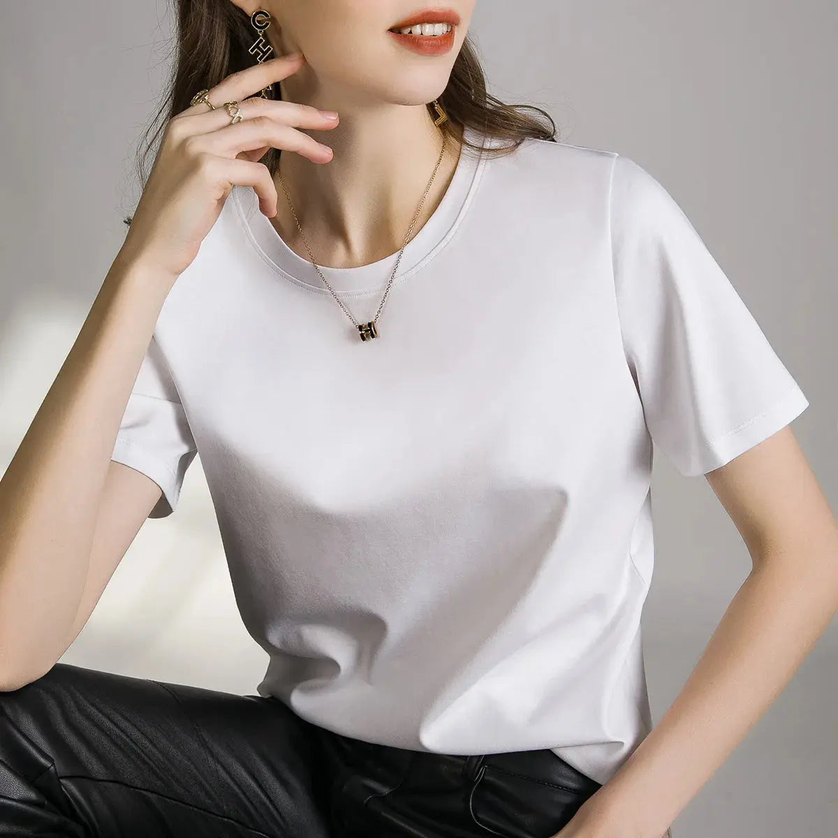 80 Pieces Liquid Ammonia Silk Cotton White Short Reseller