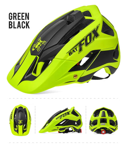 BATFOX Bike Helmet Overall Molded Mountain Road Helmet Ultralight Men Bicycle Cycling Equipment DH AM Casco Ciclismo Bicicleta