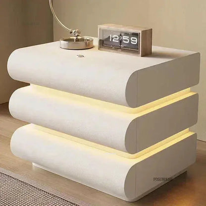 Smart Bedside Table Creative Bedroom Three Drawer Reseller