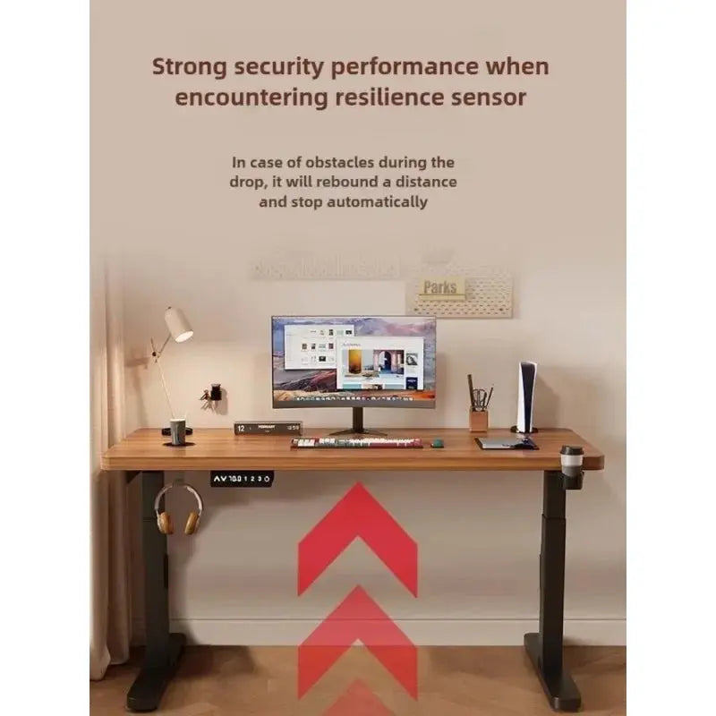 Solid Wood Electric Lifting Table Smart Computer Reseller
