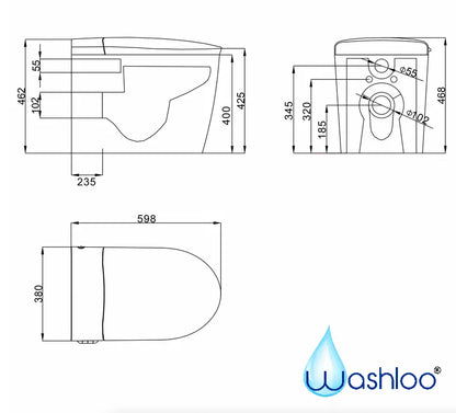 Washloo Sensation (Floorstanding) Smart Toilet - NEW MODEL!! Reseller
