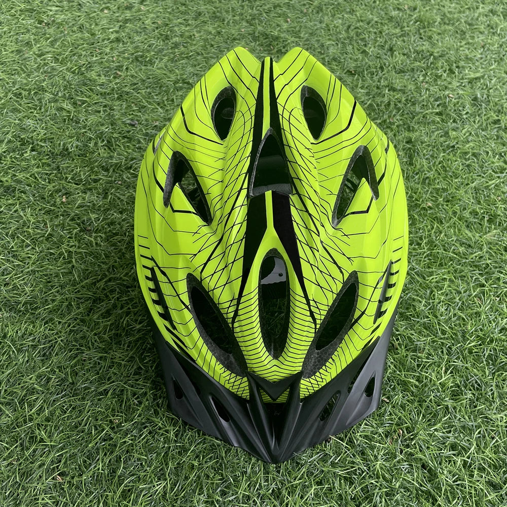 Stripe Ultralight Road Mountain Bike Helmet With Sun Visor Ultralight DH MTB Bicycle Helmet Outdoor Sports Riding Cycling Helmet