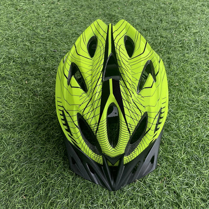 Stripe Ultralight Road Mountain Bike Helmet With Sun Visor Ultralight DH MTB Bicycle Helmet Outdoor Sports Riding Cycling Helmet