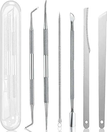 Foot Care Kit Callus Remover File Dead Skin Shaver Cuticle Pusher Pedicure Tools for Hard Tough Skin Beauty Health