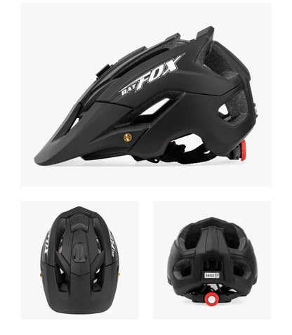 BATFOX Bike Helmet Overall Molded Mountain Road Helmet Ultralight Men Bicycle Cycling Equipment DH AM Casco Ciclismo Bicicleta