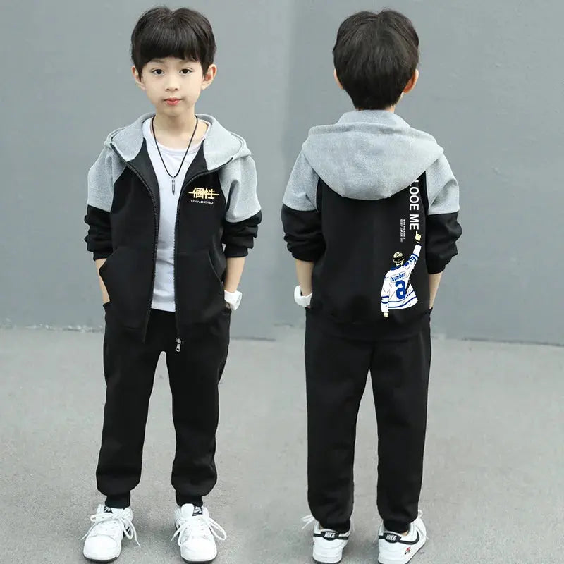 2025 autumn zipper splicing jacket hoodie + pants Reseller