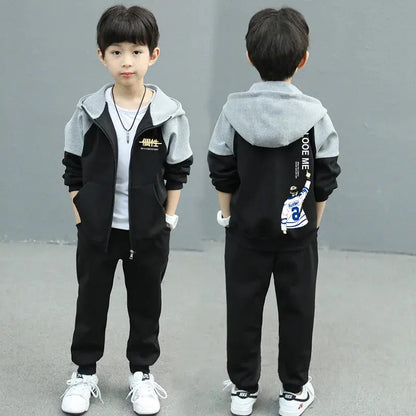 2025 autumn zipper splicing jacket hoodie + pants Reseller