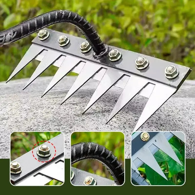 5/6/7/8 Teeth Carbon Steel Garden Hand Rake Farm Reseller