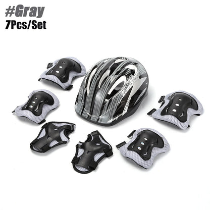 Kids Bike Helmet Knee Elbow Wrist Pads,Toddler Helmet with Protective Gear Set,for Bicycle Cycling Skateboard Scooter Skating
