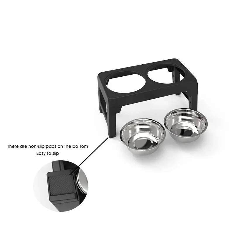 BOOTEELY Elevated Dog Feeder Bowls Adjustable Reseller