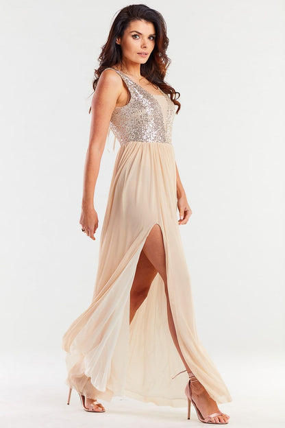 Long dress model 174302 awama 